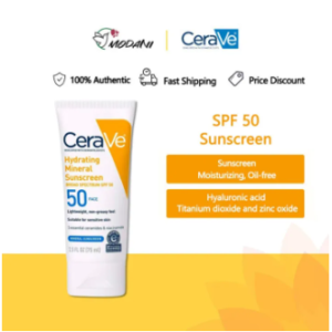 CeraVe Hydrating Broad Spectrum Sunscreen SPF 50 for Face 75ml- Original Genuine Product