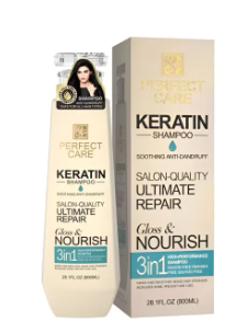 3 in 1 Perfect Care Keratin shampoo- Silcon Sulphate & Paraben Free- 800ml