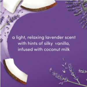 Dovve Exfoliating Body Polish Body Scrub Crushed Lavender & Coconut Milk 10.5 oz 298gm