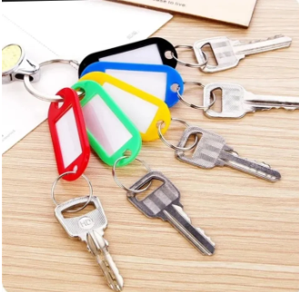 Multicoloured Small Size Key Ring 50 Pcs Box - Image 3
