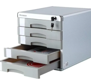 Desktop Comix File cabinets Rack With Lock 5-Layers Drawer