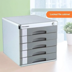 Desktop Comix File cabinets Rack With Lock 5-Layers Drawer