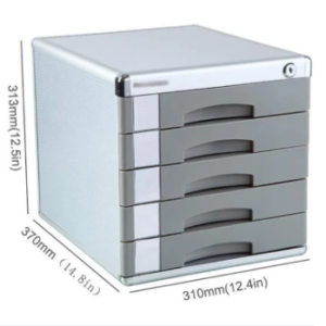Desktop Comix File cabinets Rack With Lock 5-Layers Drawer