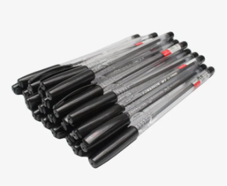 Black Color Radius Mx Ultimate Writing Pen (Black Ink) Pack Of 50 - Image 3