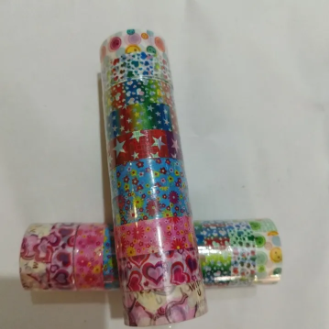 Fancy Printed Plastic Tape 0.5 Inch 10 pc set - Image 5