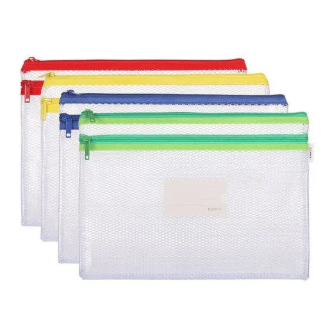 Comix Double Zipper A5 Clear Bag 4 Pcs Model A20562 - Image 5