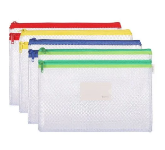 Comix Double Zipper A5 Clear Bag 4 Pcs Model A20562 - Image 6