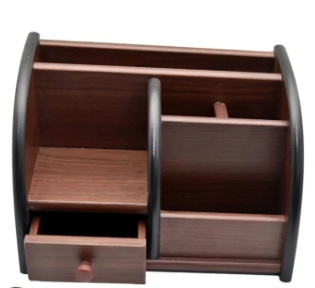 Woden Pen Stand/Desk Organiser With Multiple Drawers Big Size