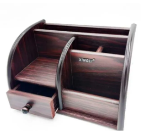 Woden Pen Stand/Desk Organiser With Multiple Drawers Big Size