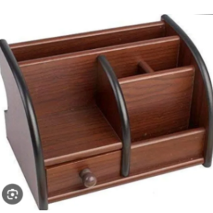 Woden Pen Stand/Desk Organiser With Multiple Drawers Big Size