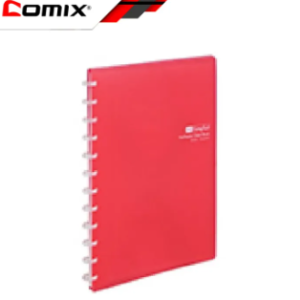 Multi Color Simplus A4 Refillable Clear Book 20 Pocket