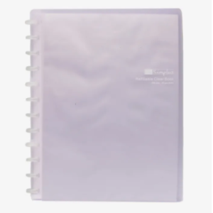 Multi Color Simplus A4 Refillable Clear Book 20 Pocket