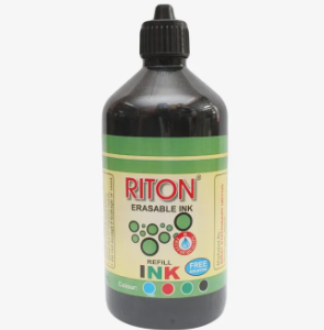 Black Riton White Board Marker | Erasable Ink | Refill Ink 500Ml