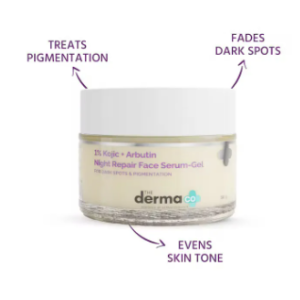 the derma co 1% KOJIC + ARBUTIN NR FACE SERUM GEL 50GM