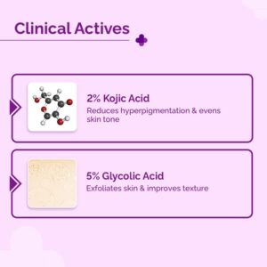 The derma co 5% Glycolic+ 2% Kojic Ampoule Kit