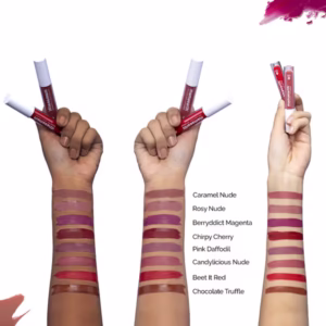 Mama earth Naturally Matte Liquid Lipstick - 3 ml | Candylicious Nude