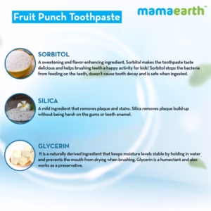 MAMAEARTH FRUIT PUNCH TOOTHPASTE FOR KIDS 50 GM