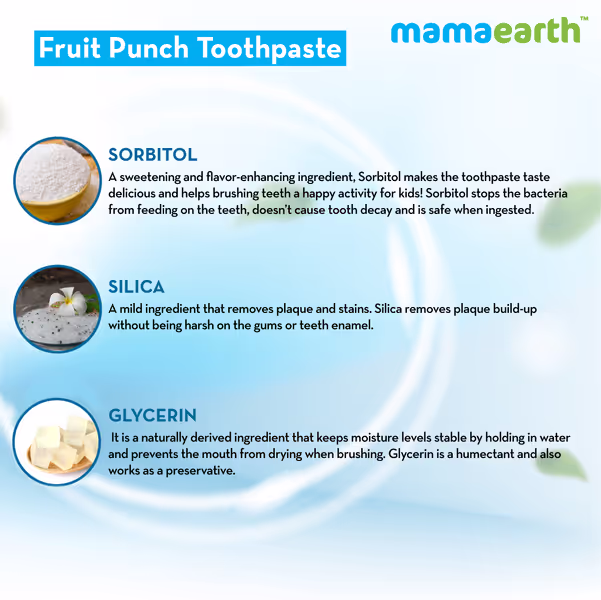 MAMAEARTH FRUIT PUNCH TOOTHPASTE FOR KIDS 50 GM - Image 6