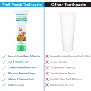 MAMAEARTH FRUIT PUNCH TOOTHPASTE FOR KIDS 50 GM