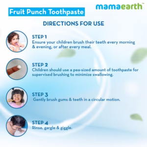 MAMAEARTH FRUIT PUNCH TOOTHPASTE FOR KIDS 50 GM