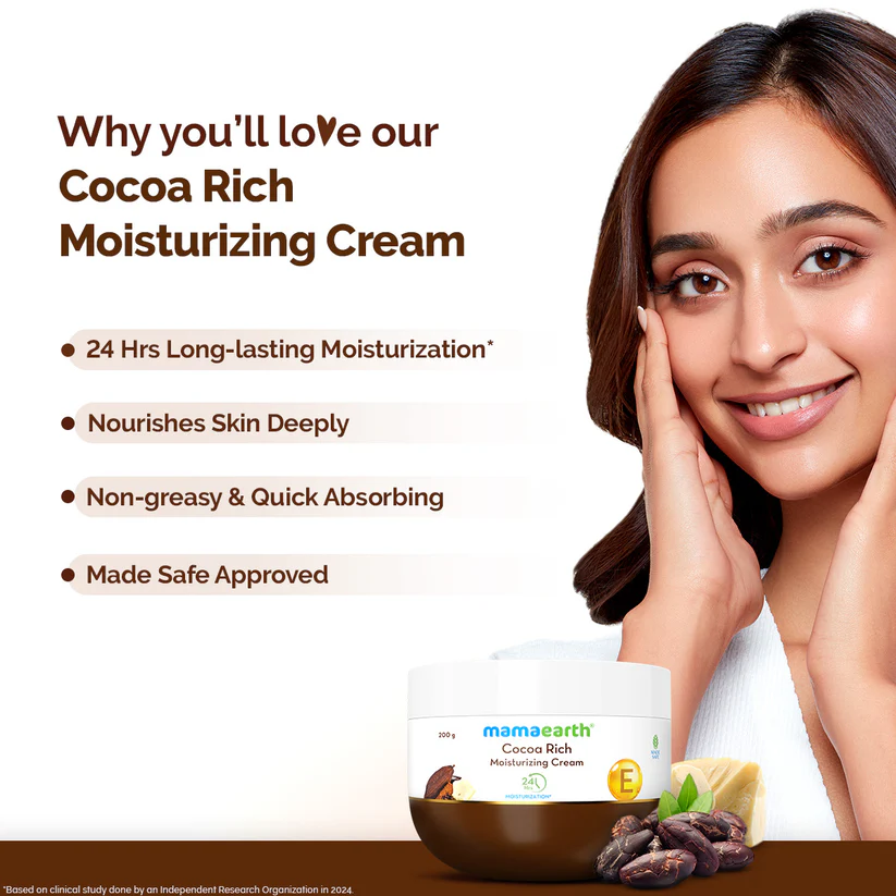 MAMA EARTH Cocoa Rich Moisturizing Cream 200 g - Image 3