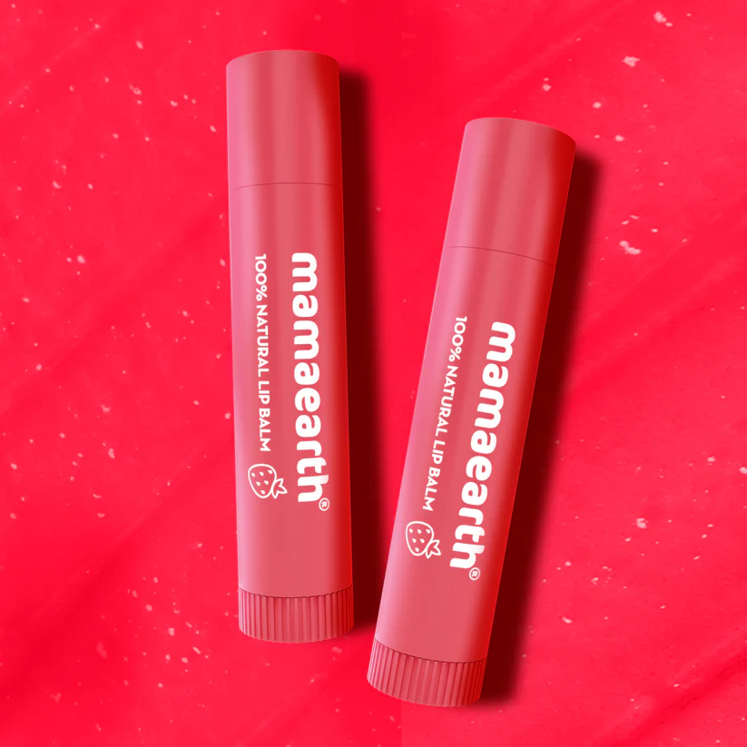 MAMAEARTH N 100% NATURAL LIP BALM VIT E & STRAWBERY - Image 5