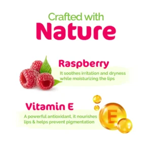 MAMAEARTH N 100 NATURAL LIP BALM VITE & RASPBERRY