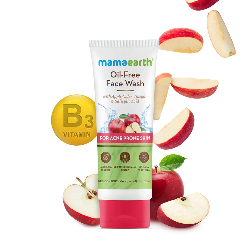MAMAEARTH OIL FREE FACE WASH 100ML - Image 9