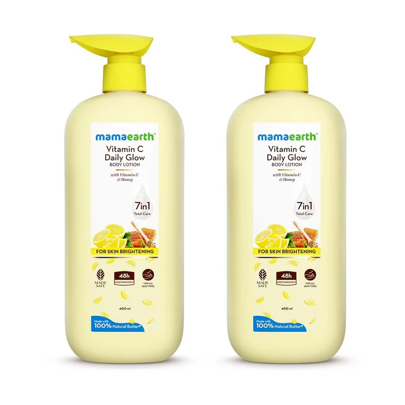 Mamaearth Vitamin C Daily Glow Body Lotion 400 - Image 5