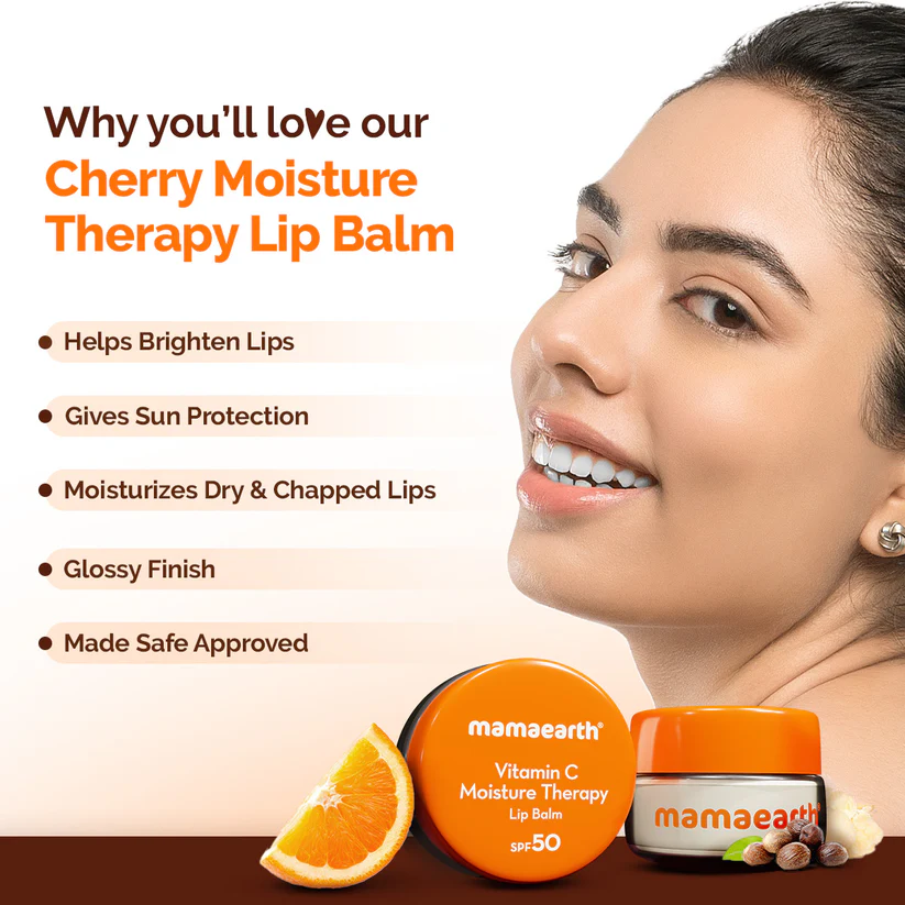 Mamaearth Vitamin C Moisture Therapy Lip Balm 15 g - Image 11