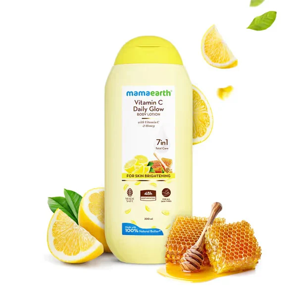 Mamaearth Vitamin C Daily Glow Body Lotion 400 - Image 2