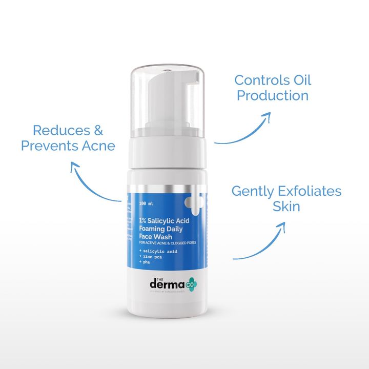 The derma co 1% SALICYLIC ACID FOAMING DAILY FACE WASH - Image 8