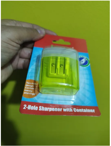 2 Hole Sharpener With Container John Shen Brand Single Pc Pack - Image 2