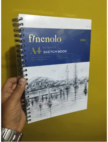 A4 Spiral Sketch Book 60 sheets 160 Gsm Paper Single Pc - Image 5