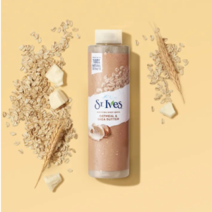 St. Ives Body Wash - Soothing Moisturizing Cleanser with Oatmeal & Shea Butter, Made with Plant-Based Cleansers and 100% Natural Extracts, 650ml