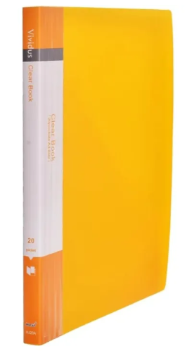 A3 Size Clear Book File Hujin 20 Pocket In Different Colour - Image 4