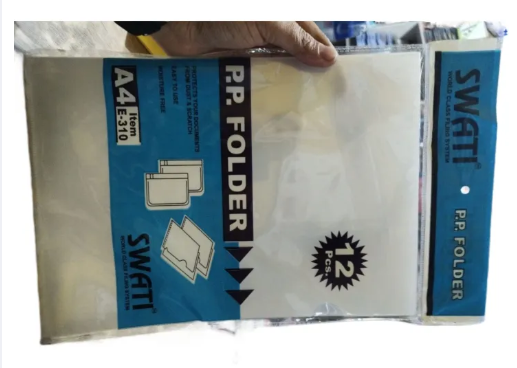 L Shape Plastic Folder 12 Pcs Set - Image 2