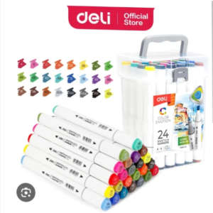 Sketch Marker 24 Pcs Double Side Tip Chisel & Bullets