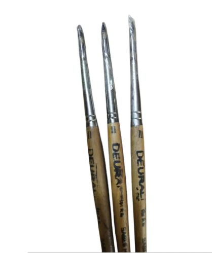 Painting Brush Round(3Pcs Set) Sable Hair Made In Nepal 3 Pcs Set - Image 2