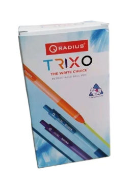 Radius Trixo Ball Black Ink Pen 50 Pcs Box - Image 3