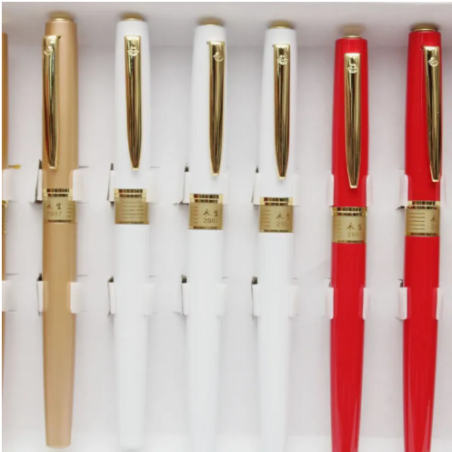 Multicolor Color Wing Sung Golden Pen | Fancy Fountain Pen Pack Of 12 - Image 3
