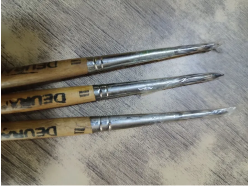 Painting Brush Round(3Pcs Set) Sable Hair Made In Nepal 3 Pcs Set - Image 4