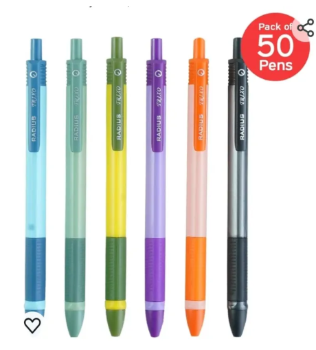 Radius Trixo Ball Black Ink Pen 50 Pcs Box - Image 5