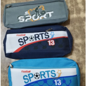 Pencil Bag Double Zipper For Boys Single Pc