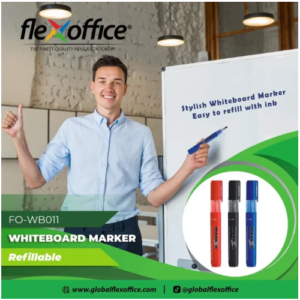 Flex Office Board Marker Black Ink 20 Pcs Box