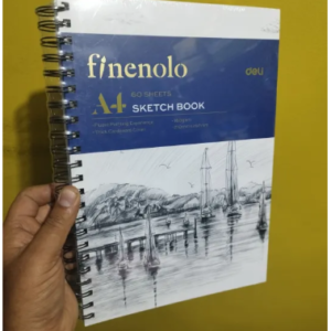 A4 Spiral Sketch Book 60 sheets 160 Gsm Paper Single Pc