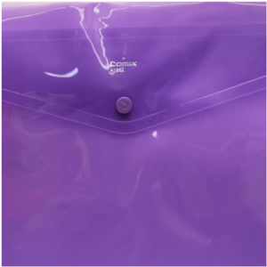 Purple Color Comix A3 Clear Bag