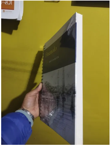 A4 Spiral Sketch Book 60 sheets 160 Gsm Paper Single Pc - Image 3