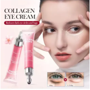 Sadoer Collagen Sakura Eye Cream - For Wrinkles, Dark Circles & Puffiness