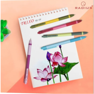 Radius Trixo Ball Black Ink Pen 50 Pcs Box